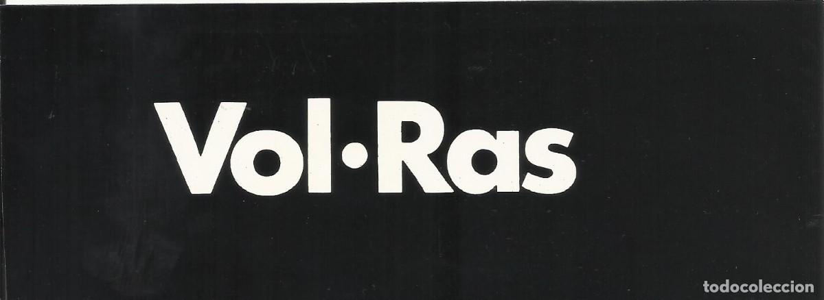 Documentos antiguos: Vol-Ras. Teatro Gestual. Tarjeta fondo negro y letra blanca. 19,5x7 cm. 1994. Promocional.