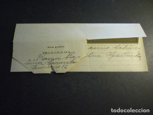 Old Documents: TELEGRAMA DE ADRA ALMERIA A MADRID 1907