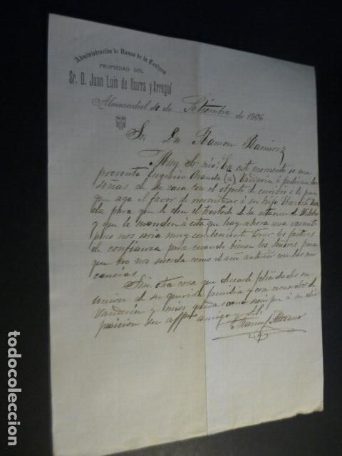 Documents Anciens: ALMURADIEL CIUDAD REAL CARTA NAVAS DE LA CONDESA 1906