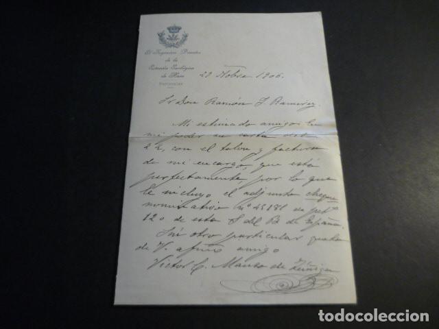 Documentos antiguos: HARO LA RIOJA ESTACION ENOLOGICA VINOS INGENIERO DIRECTOR CARTA 1906