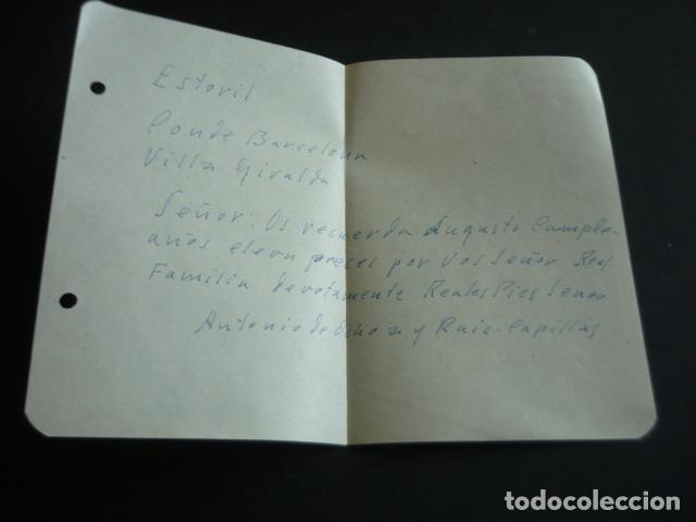 Old Documents: FELICITACION AL CONDE DE BARCELONA DON JUAN A&Ntilde;OS 40