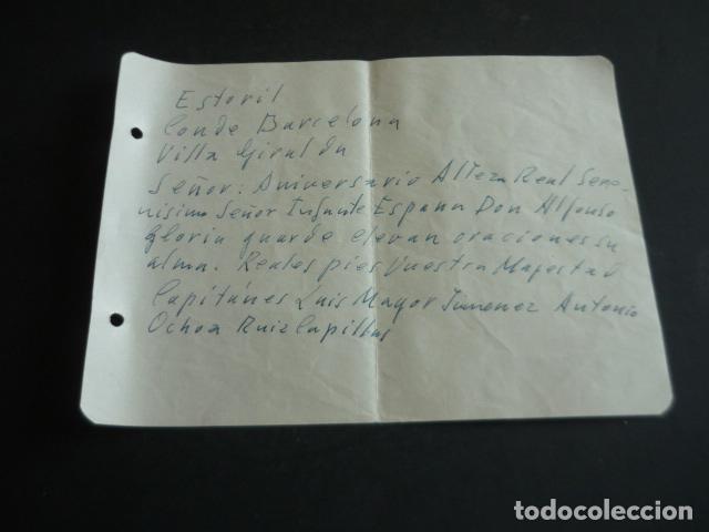 Old Documents: FELICITACION A DON JUAN CONDE DE BARCELONA
