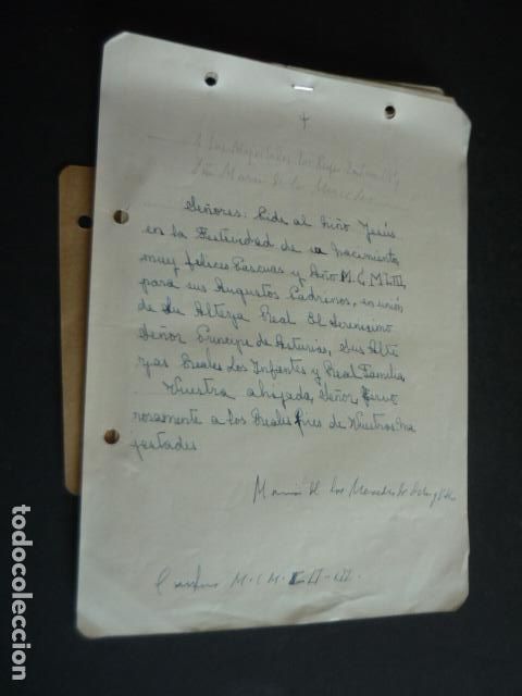 Documentos antiguos: CONJUNTO CARTAS Y TELEGRAMAS A LA FAMILIA REAL EN ESTORIL A&Ntilde;OS 50