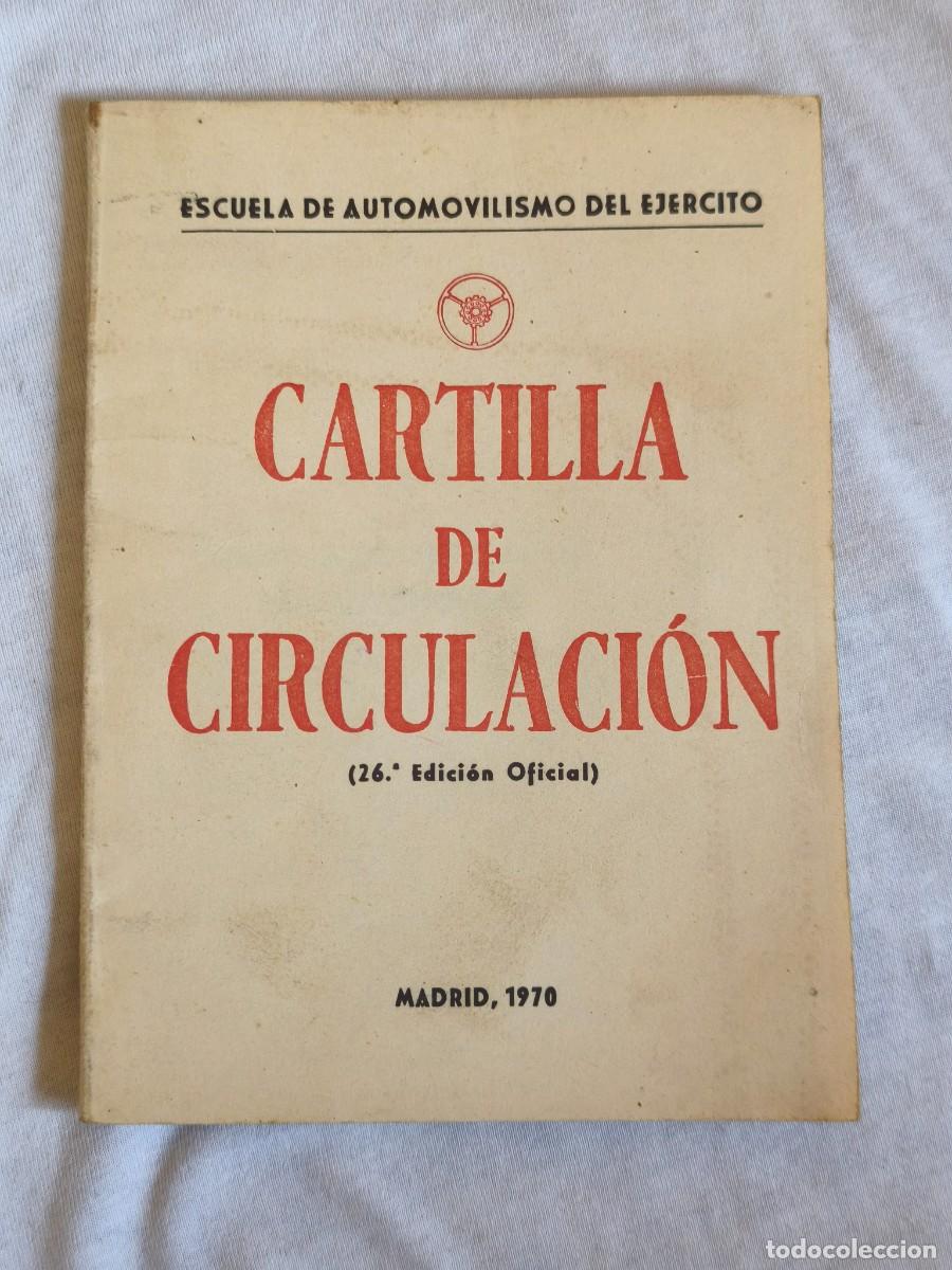 Documentos antiguos: Cartilla de circulacion madrid 1970 estado normal