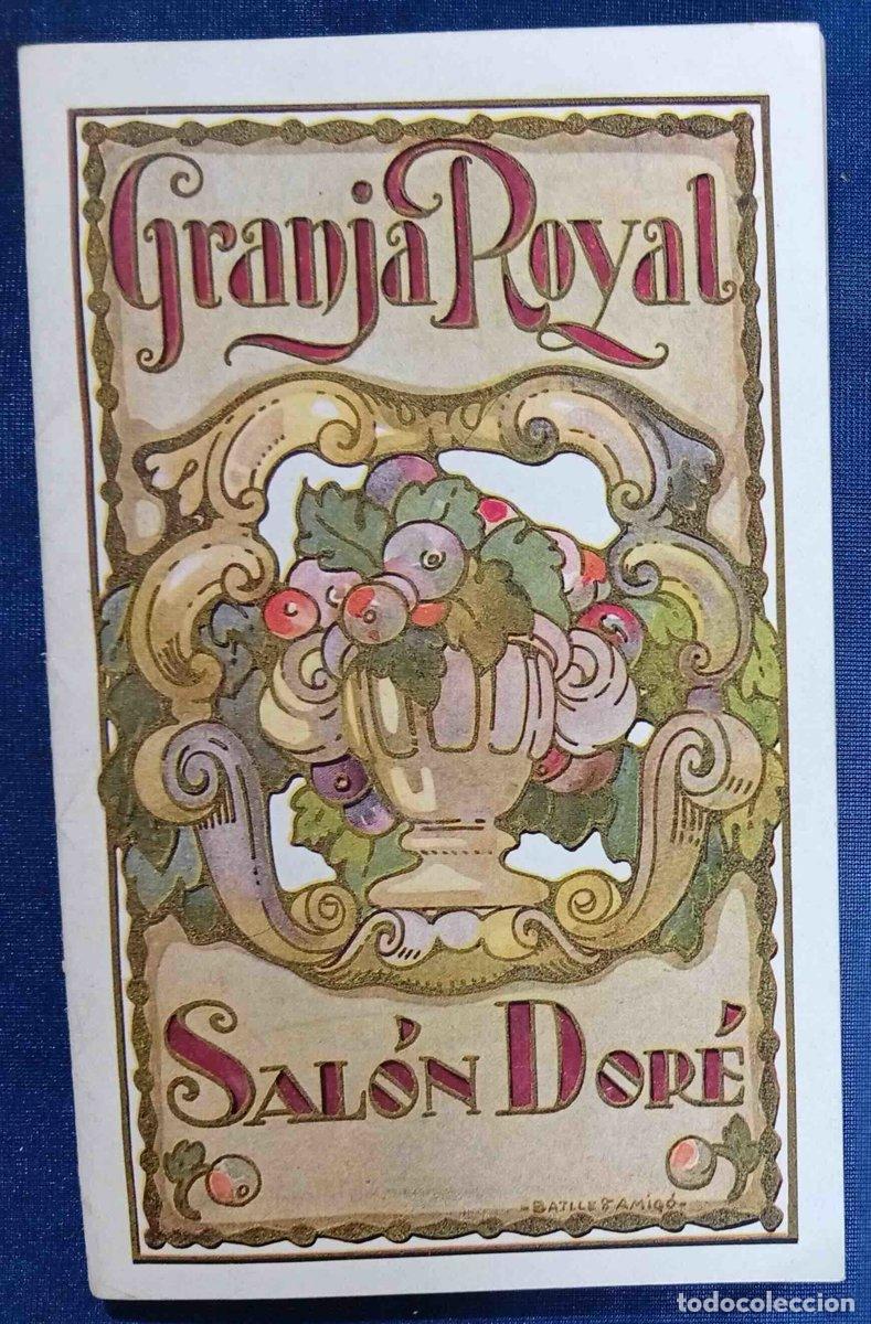 Documentos antiguos: GRANJA ROYAL SAL&Oacute;N DOR&Eacute;. PROGRAMA DE LA ORQUESTINA PLANAS JAZZ BAND + OTRAS NOTICIAS. BARCELONA, ...