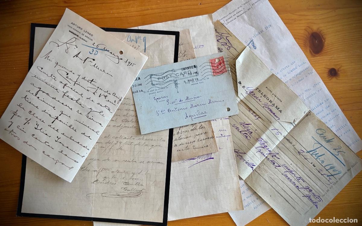Old Documents: PULPI- JARAVIA- ALMERIA- LOTE DOCUMENTOS MINA POR SI ACASO - MINERIA- 1906- 1919
