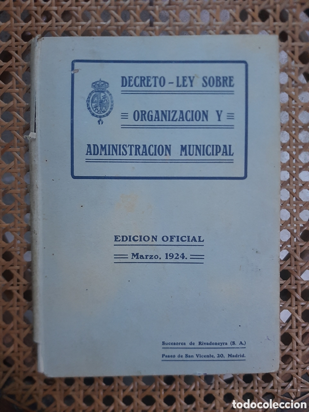Documentos antiguos: Estatuto Municipal 1924 - Primera Edici&oacute;n