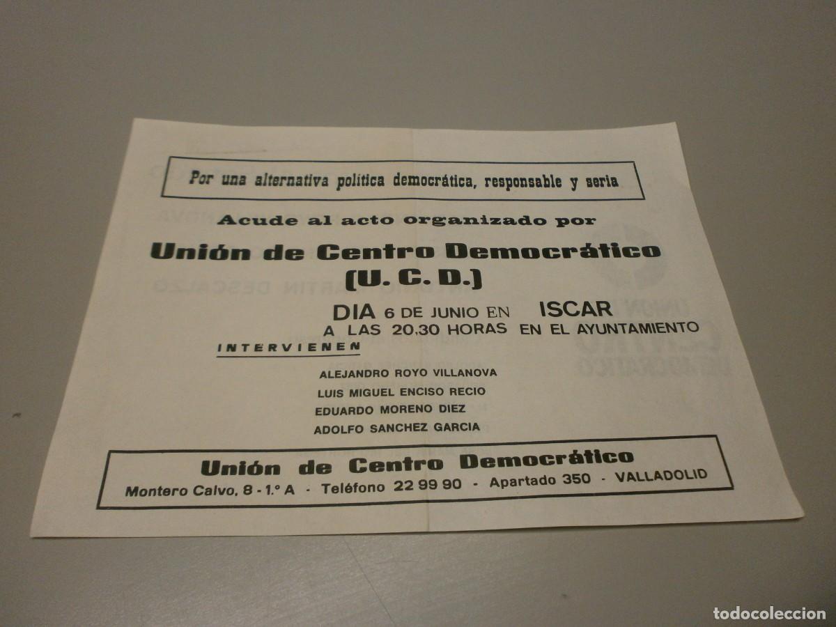 Documentos antiguos: propaganda electoral u.c.d elecciones de 1977 transicion