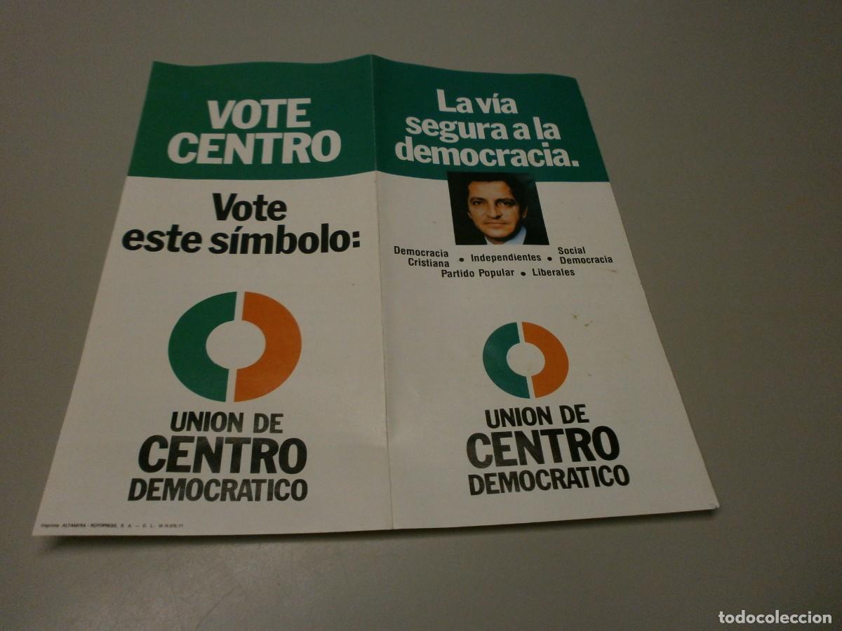Documents Anciens: propaganda electoral u.c.d elecciones de 1977 transicion