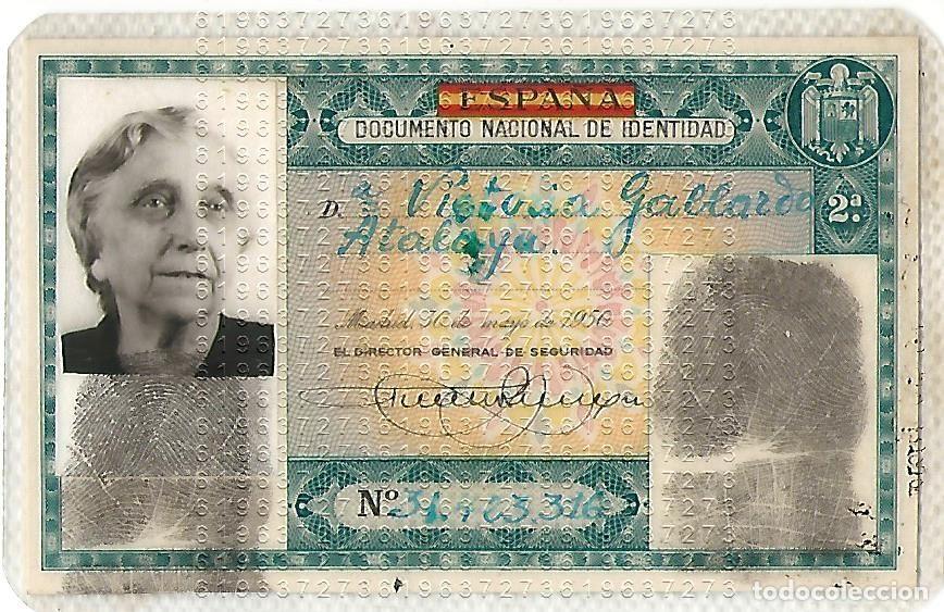 Documentos antiguos: DNI 1950 VIUDA COMANDANTE DE LA ARMADA JEREZ DE LA FRONTERA M21