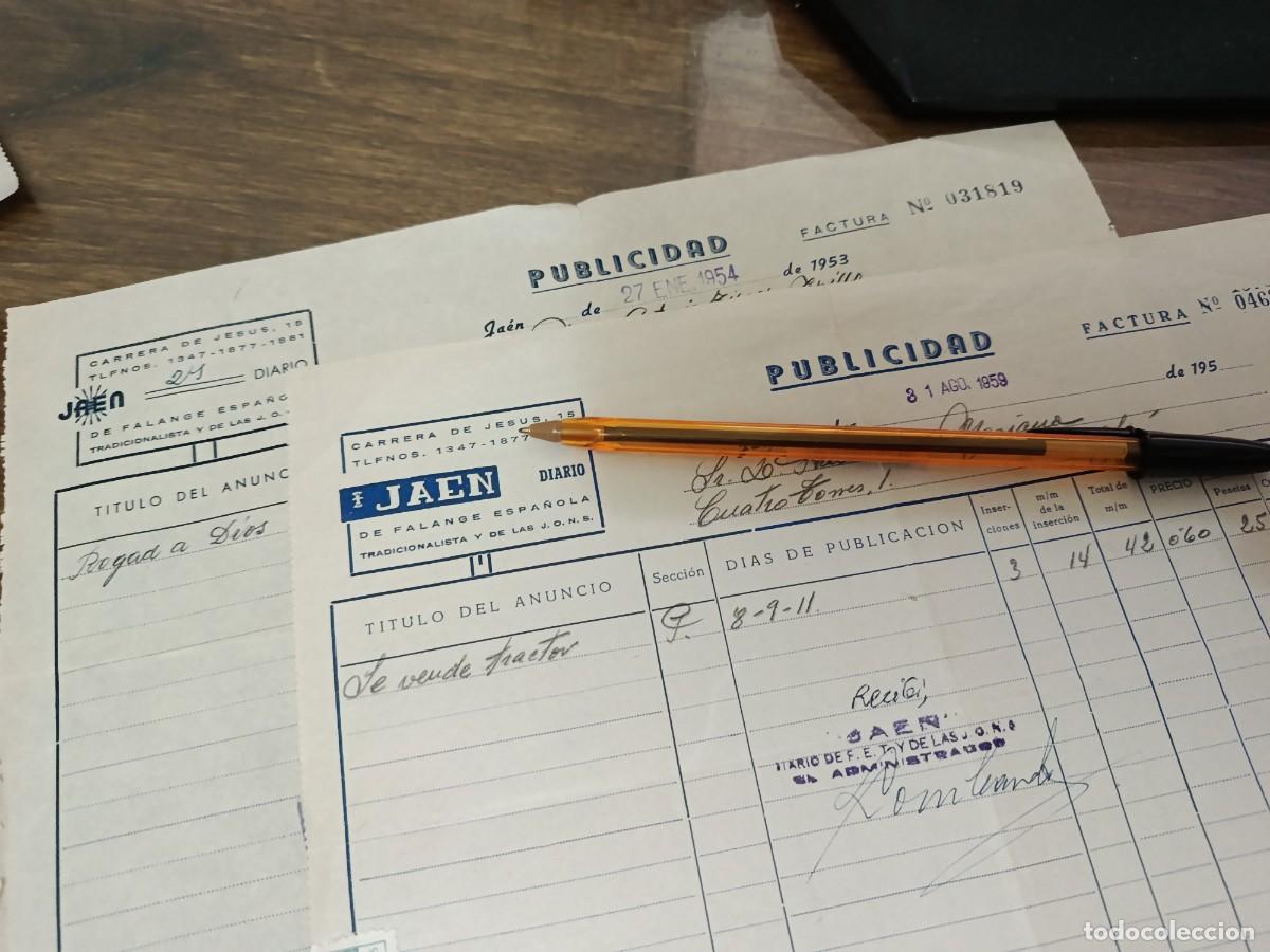 Documentos antiguos: DIARIO JAEN 85 ANIVERSARIO SECCION DE PUBLICIDAD 1954 1959.