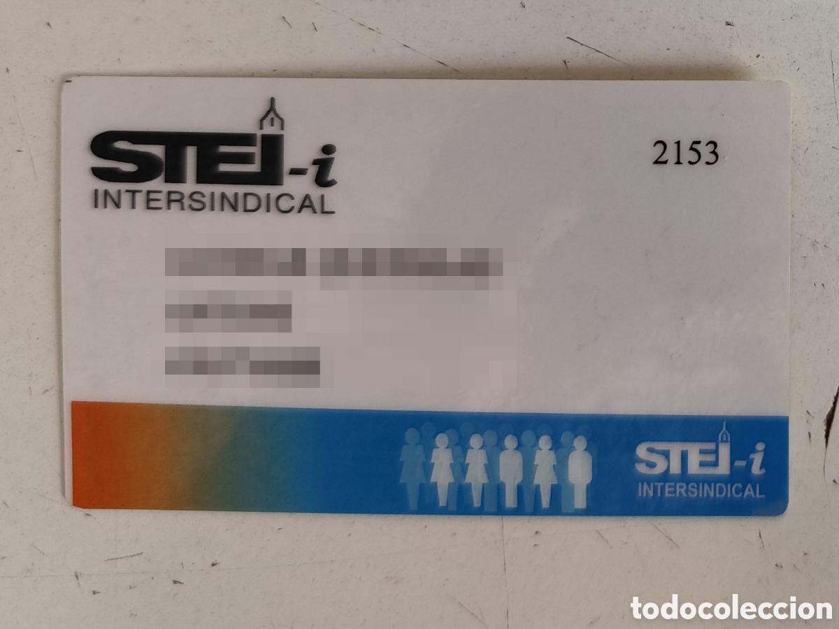Documentos antiguos: Carnet Sindical. Sindicato STEI-i
