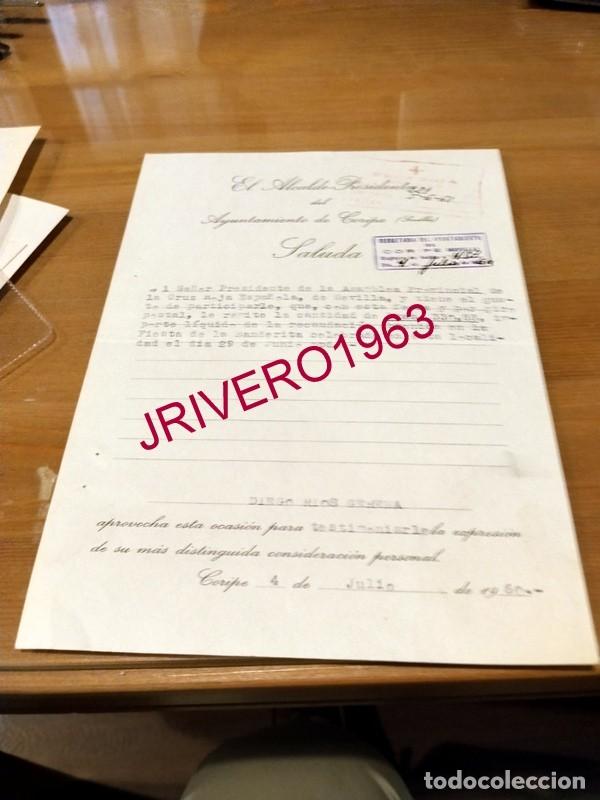 Documentos antiguos: CORIPE, 1960, RECAUDACION FIESTA DE LA BANDERITA, CRUZ ROJA