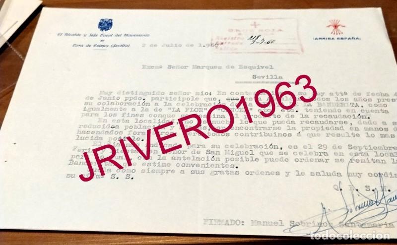 Documentos antiguos: LORA DE ESTEPA, 1960, CELEBRACION FIESTA DE LA BANDERITA, CRUZ ROJA