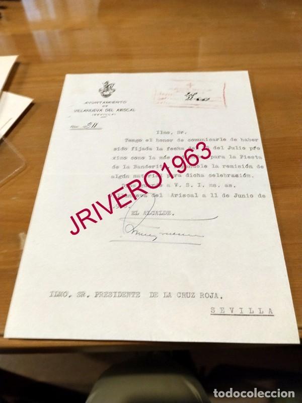 Documentos antiguos: VILLANUEVA DEL ARISCAL, 1960, CELEBRACION FIESTA DE LA BANDERITA, CRUZ ROJA