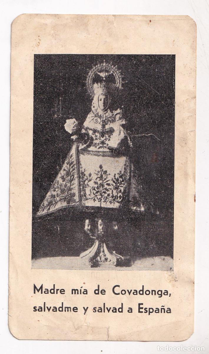Documentos antiguos: ESTAMPA. ESTANCIA DE LA VIRGEN DE COVADONGA EN LA IGLESIA DEL S. C. DE GIJ&Oacute;N. 1939 ASTURIAS