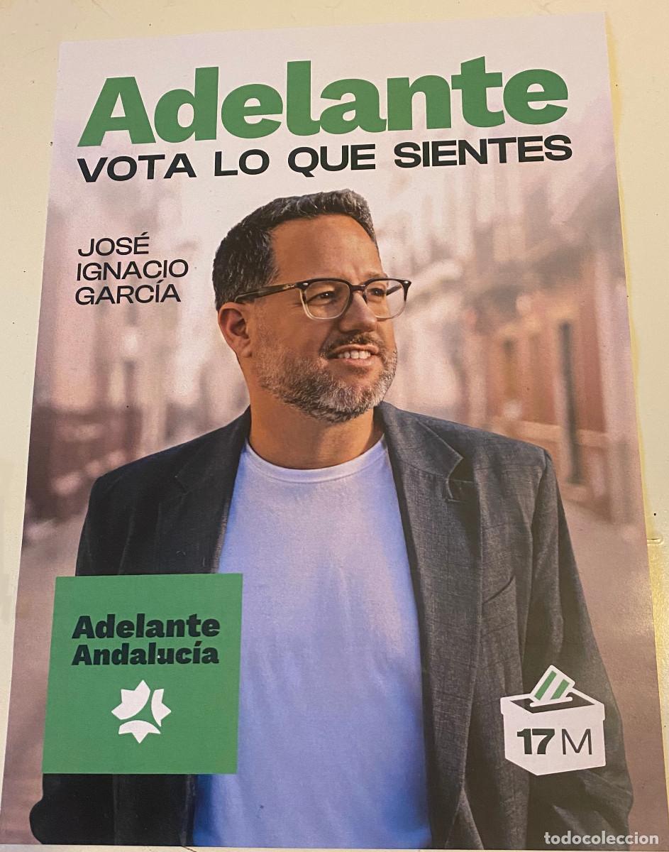 Documentos antiguos: Propaganda electoral, Elecciones de Andaluc&iacute;a 17 Mayo 2025. Folleto de Adelante Andaluc&iacute;a. Nuevo.