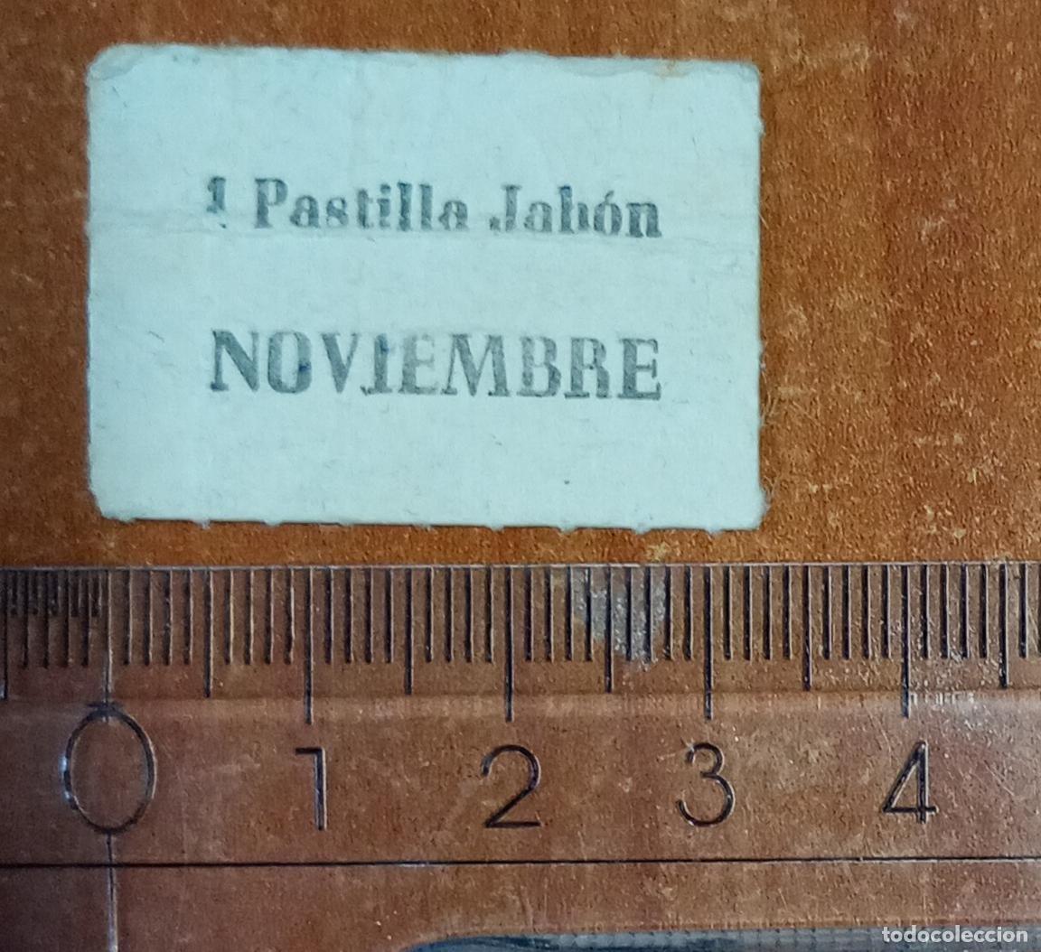 Documentos antiguos: cup&oacute;n de racionamiento Jab&oacute;n durante el franquismo