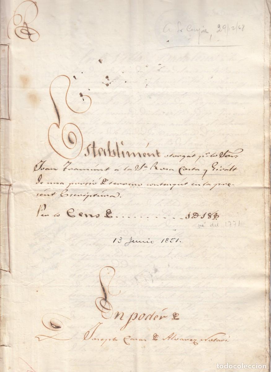 Documents Anciens: BADALONA - MANUSCRITOS DE 1771 -1851 - 18 PAG.
