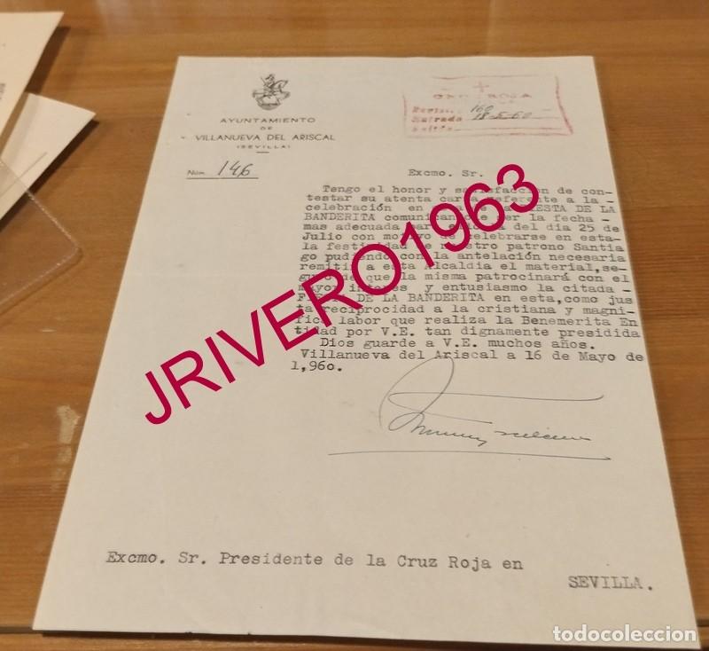 Documentos antiguos: VILLANUEVA DEL ARISCAL, 1960, CELEBRACION FIESTA DE LA BANDERITA, CRUZ ROJA