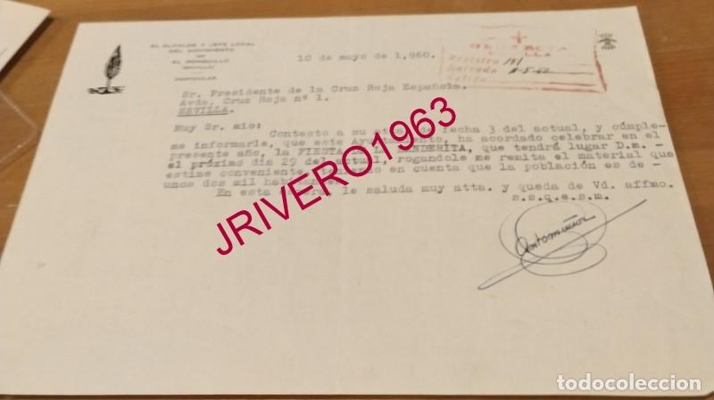 Documentos antiguos: EL RONQUILLO, 1960, CELEBRACION FIESTA DE LA BANDERITA, CRUZ ROJA