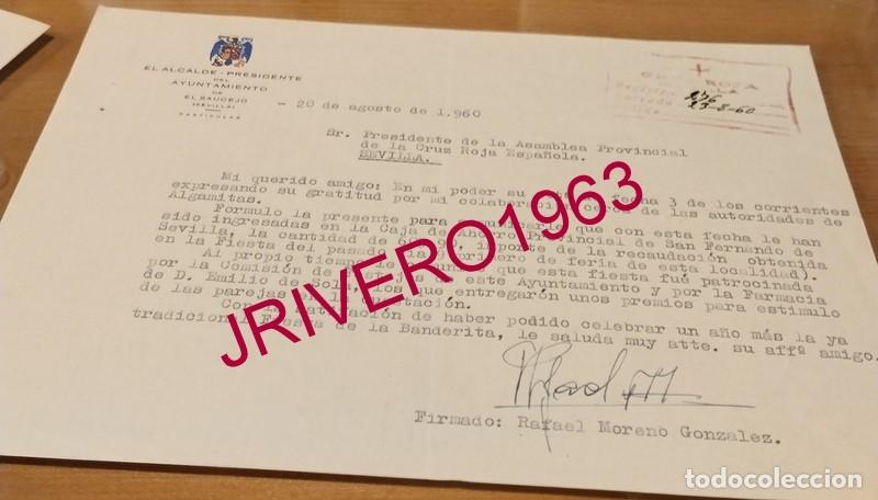 Documentos antiguos: EL SAUCEJO, 1960, CELEBRACION FIESTA DE LA BANDERITA, CRUZ ROJA