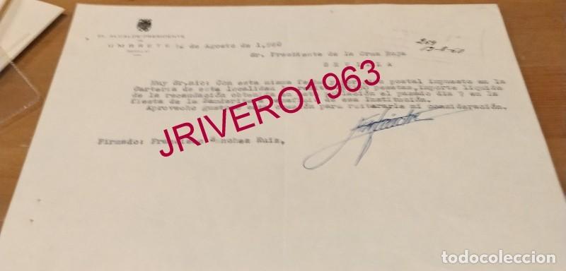 Documentos antiguos: UMBRETE, 1960, CELEBRACION FIESTA DE LA BANDERITA, CRUZ ROJA