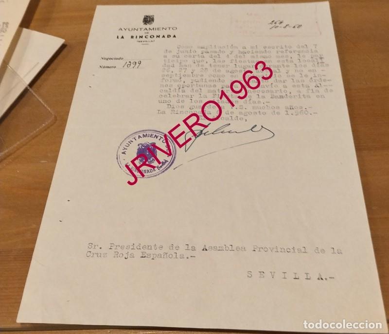 Documentos antiguos: LA RINCONADA, 1960, CELEBRACION FIESTA DE LA BANDERITA, CRUZ ROJA