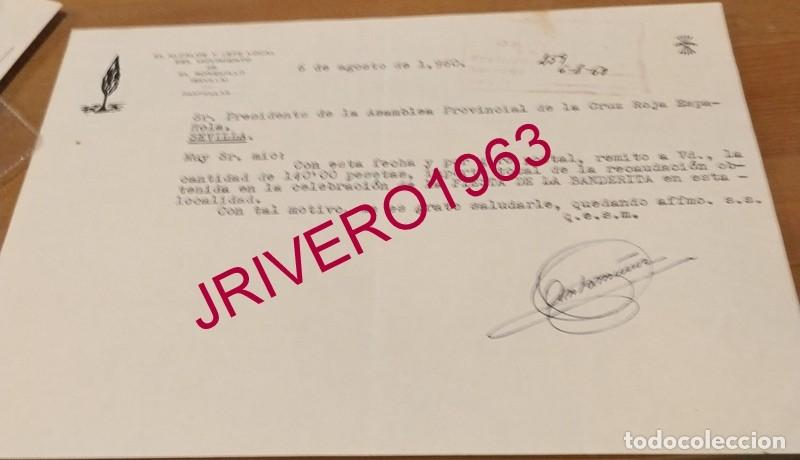 Documentos antiguos: EL RONQUILLO, 1960, CELEBRACION FIESTA DE LA BANDERITA, CRUZ ROJA