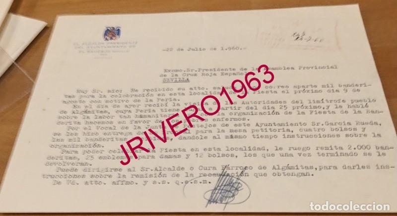 Documentos antiguos: EL SAUCEJO, 1960, CELEBRACION FIESTA DE LA BANDERITA, CRUZ ROJA