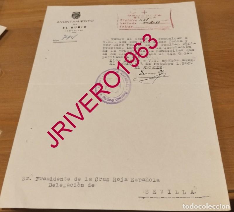 Documentos antiguos: EL RUBIO, 1960, CELEBRACION FIESTA DE LA BANDERITA, CRUZ ROJA