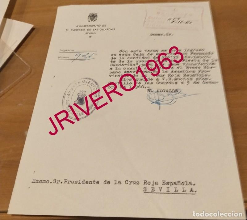 Documentos antiguos: EL CASTILLO DE LAS GUARDAS, 1960, CELEBRACION FIESTA DE LA BANDERITA, CRUZ ROJA