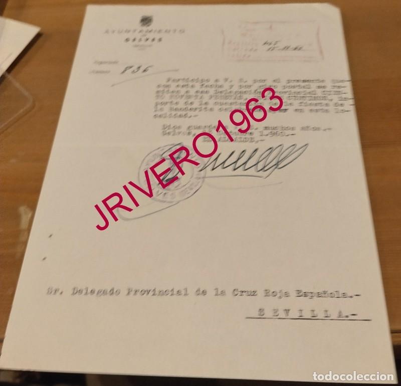Documenti antichi: GELVES, 1960, CELEBRACION FIESTA DE LA BANDERITA, CRUZ ROJA