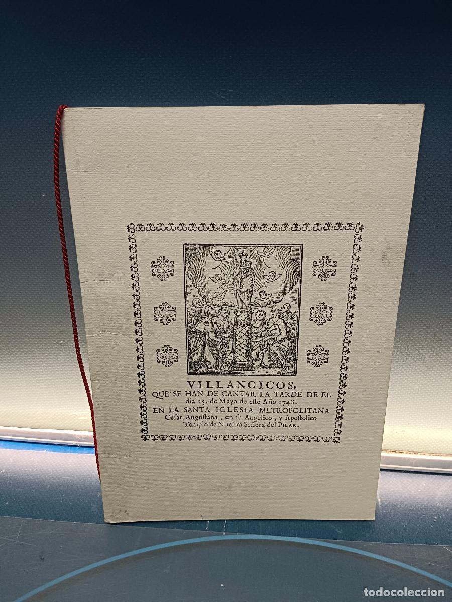 Documentos antiguos: Reproduccion, Lamina Pliego, Villancicos , Santa Iglesia Metropolitana de Nuestra Se&ntilde;ora del Pilar