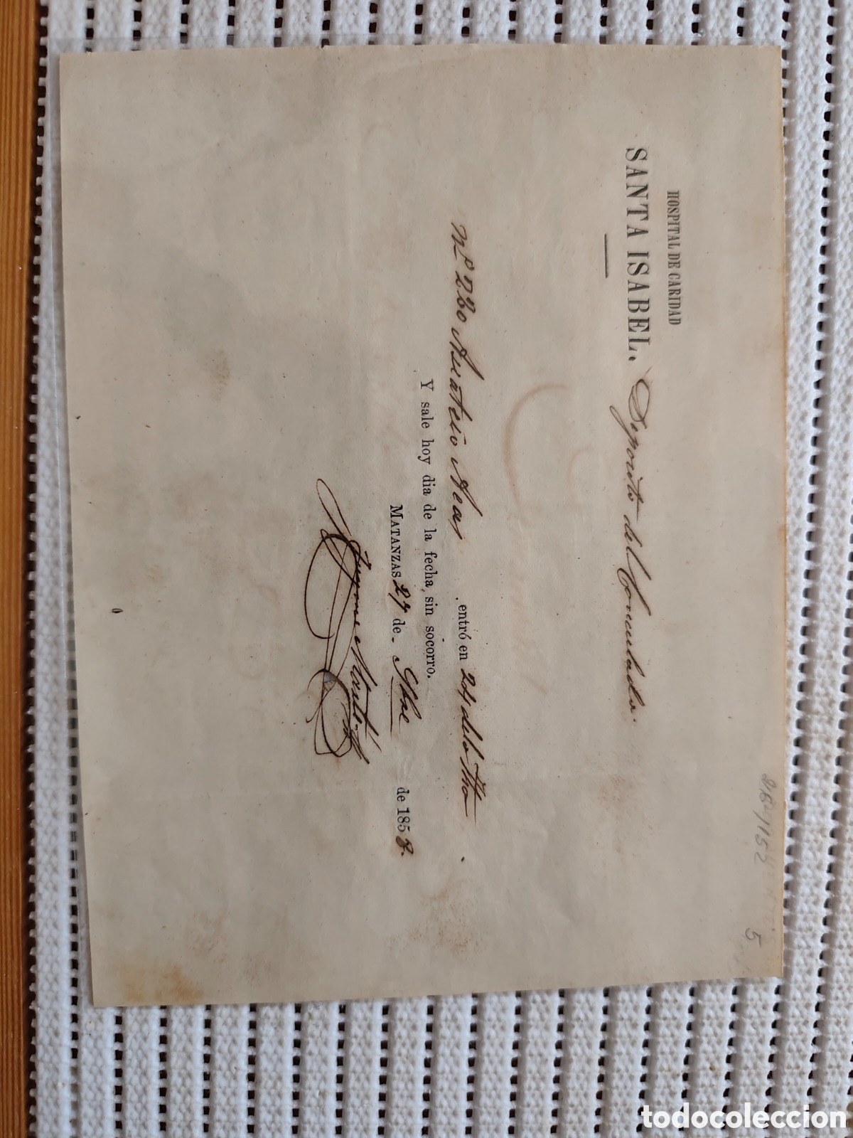 Old Documents: 26-1152 EL ASI&Aacute;TICO AEAS N&ordm;220 ENTRO EN EL HOSPITAL.