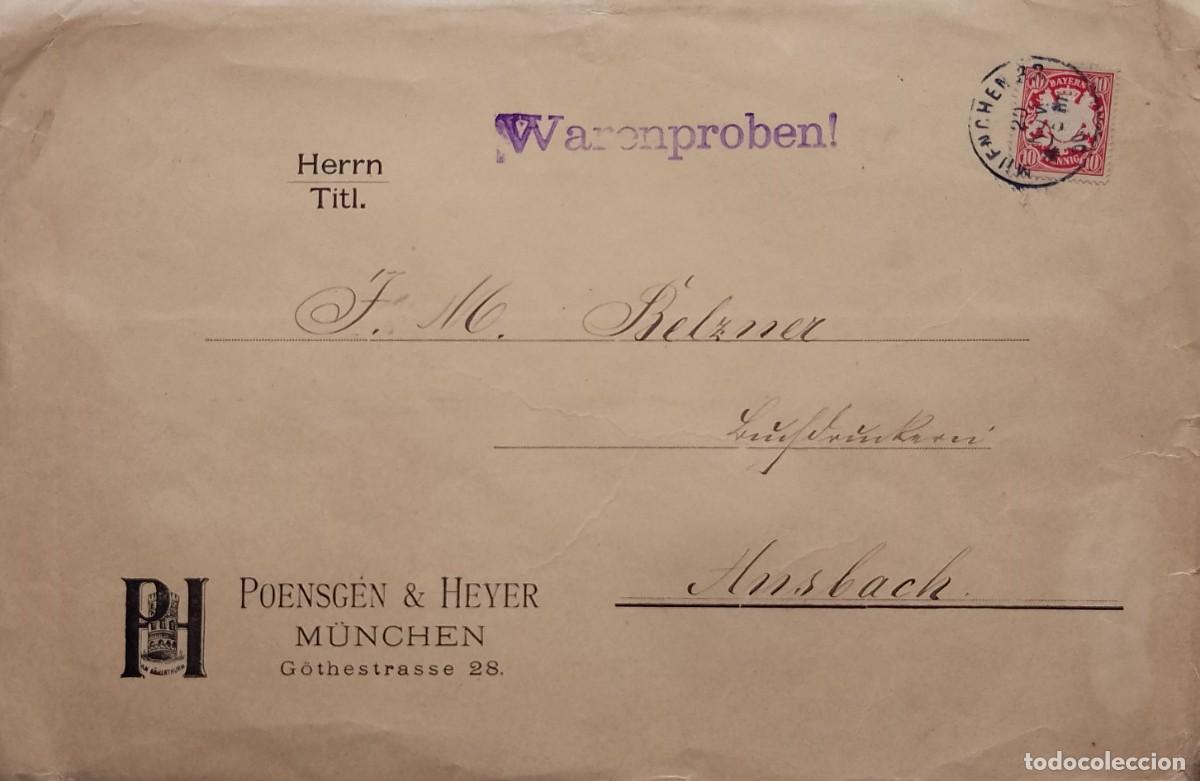 Documentos antiguos: QARENPROBEN COMERCIAL DE ALEMANIA DESDE MUNICHEN 1921