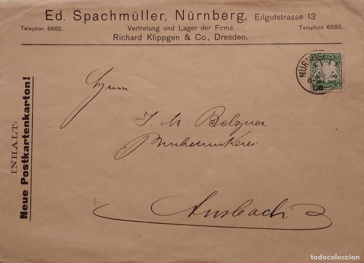 Documentos antiguos: WARENPROBEN COMERCIAL DE ALEMANIA DESDE MUNICHEN 1921