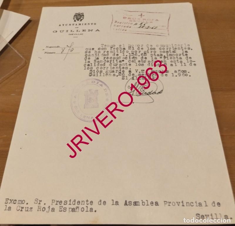 Documentos antiguos: GUILLENA, 1960, CELEBRACION FIESTA DE LA BANDERITA, CRUZ ROJA