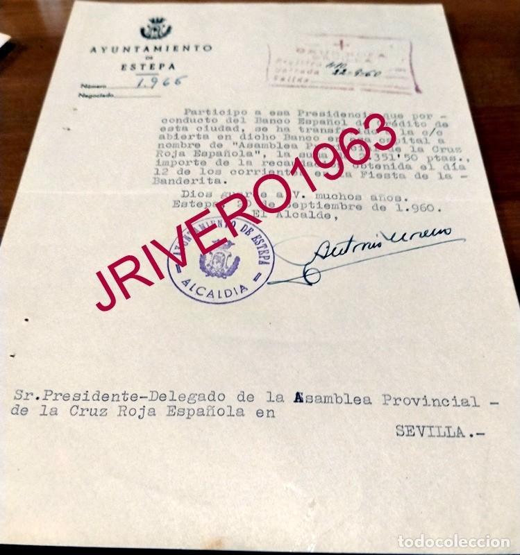 Documentos antiguos: ESTEPA, 1960, CELEBRACION FIESTA DE LA BANDERITA, CRUZ ROJA