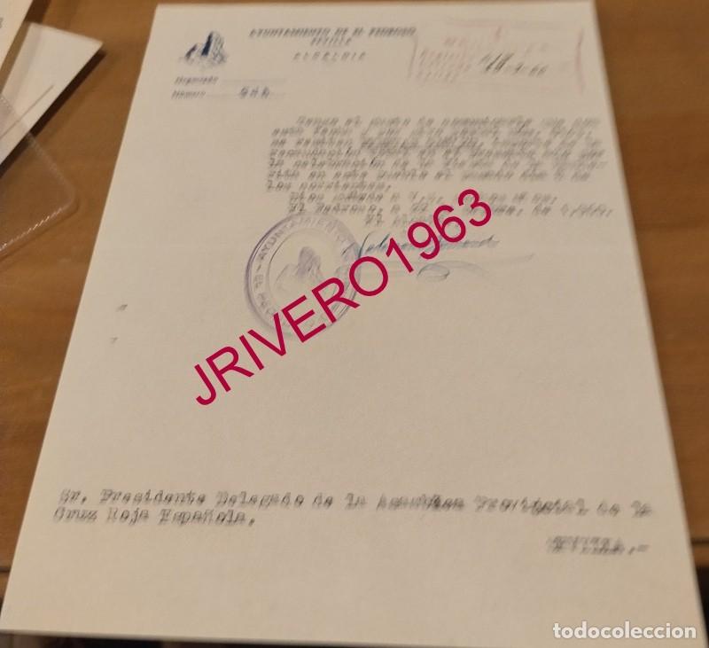 Documentos antiguos: EL PEDROSO, 1960, CELEBRACION FIESTA DE LA BANDERITA, CRUZ ROJA