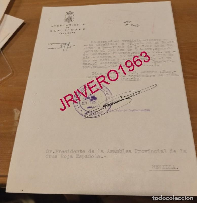 Documentos antiguos: SANTIPONCE, 1960, CELEBRACION FIESTA DE LA BANDERITA, CRUZ ROJA