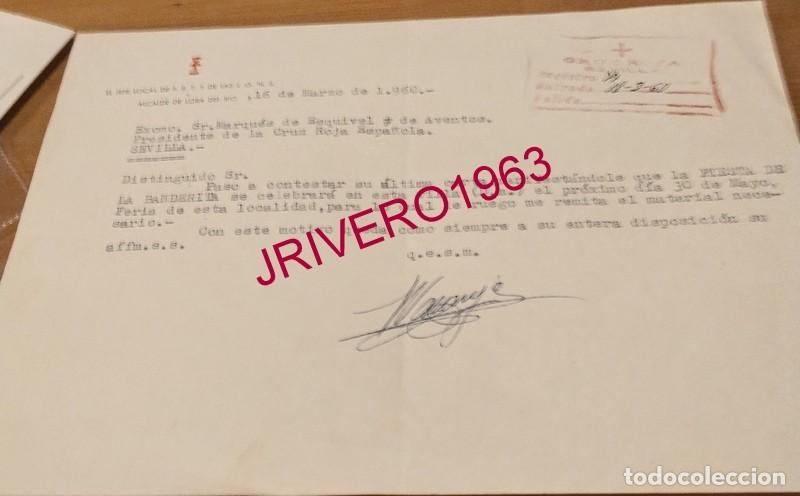 Documentos antiguos: LORA DEL RIO, 1960, CELEBRACION FIESTA DE LA BANDERITA, CRUZ ROJA