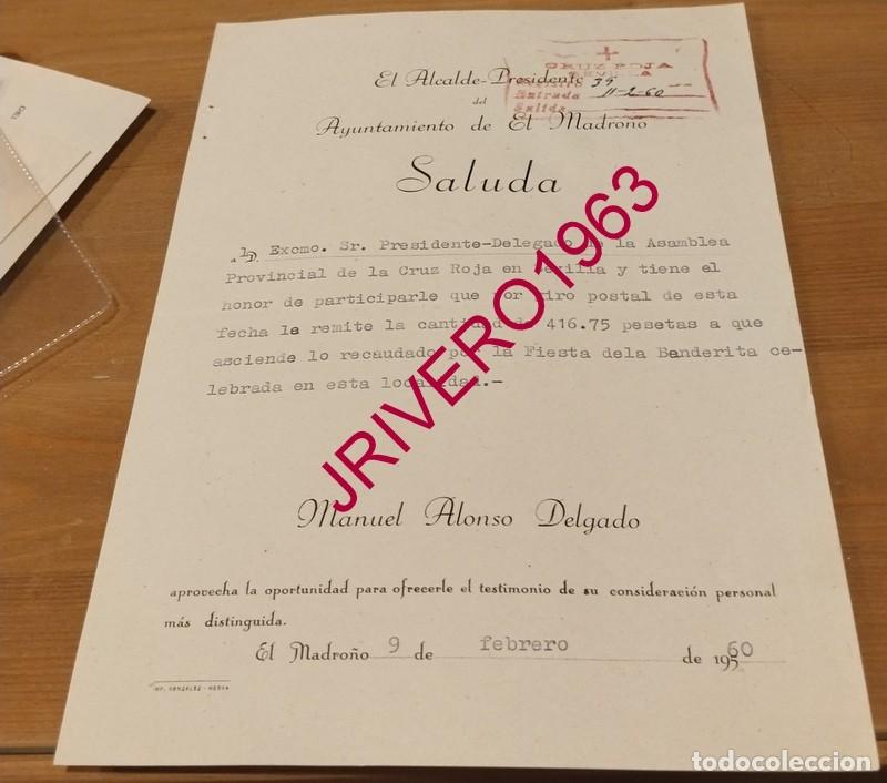 Documentos antiguos: EL MADRO&Ntilde;O, 1960, CELEBRACION FIESTA DE LA BANDERITA, CRUZ ROJA