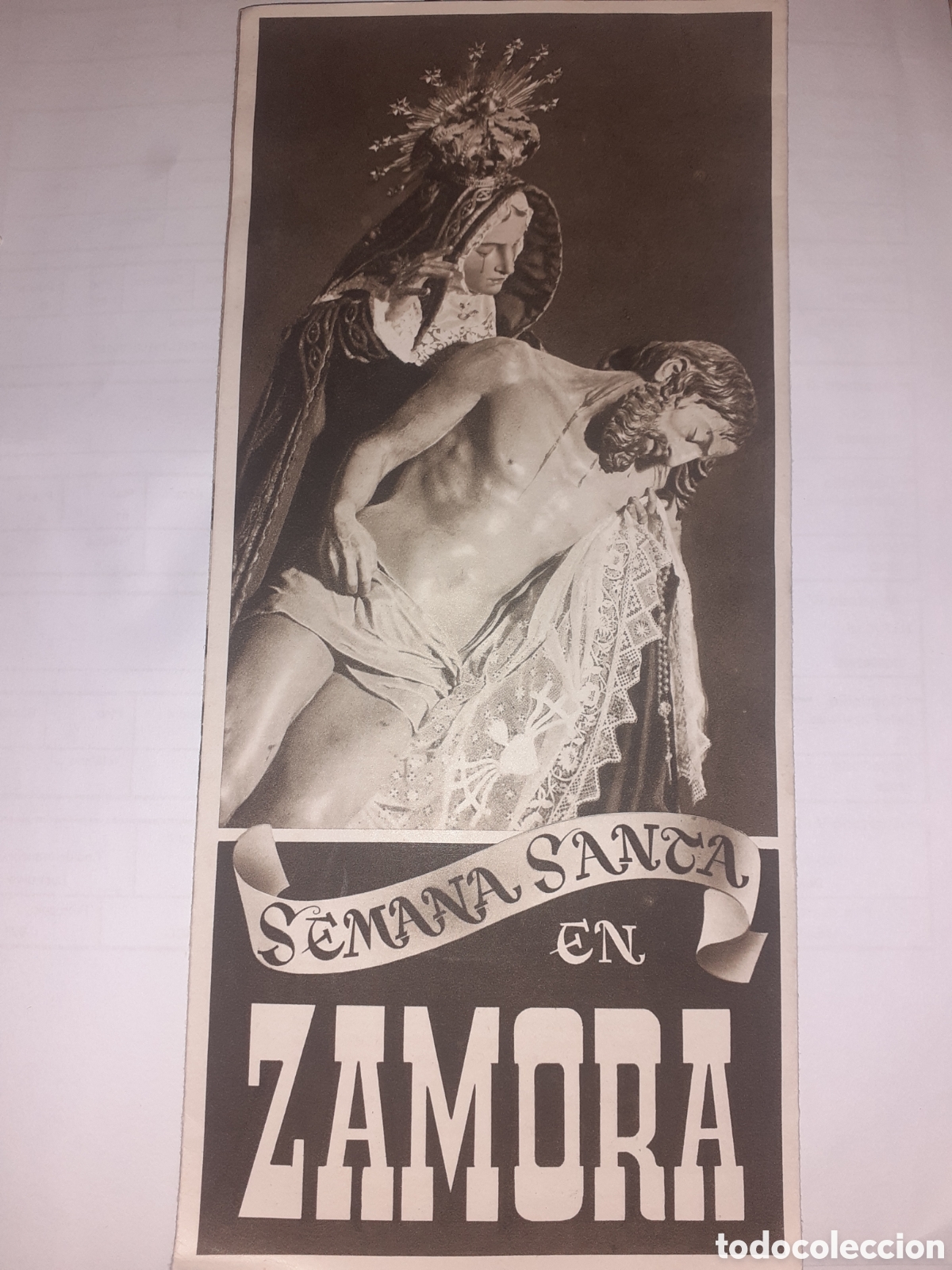 Documentos antiguos: ANTIGUO TRIPTICO SEMANA SANTA ZAMORA. A&Ntilde;OS 50. MERCURIO. FOTOS GULLON EN B/N.HACIA 1950