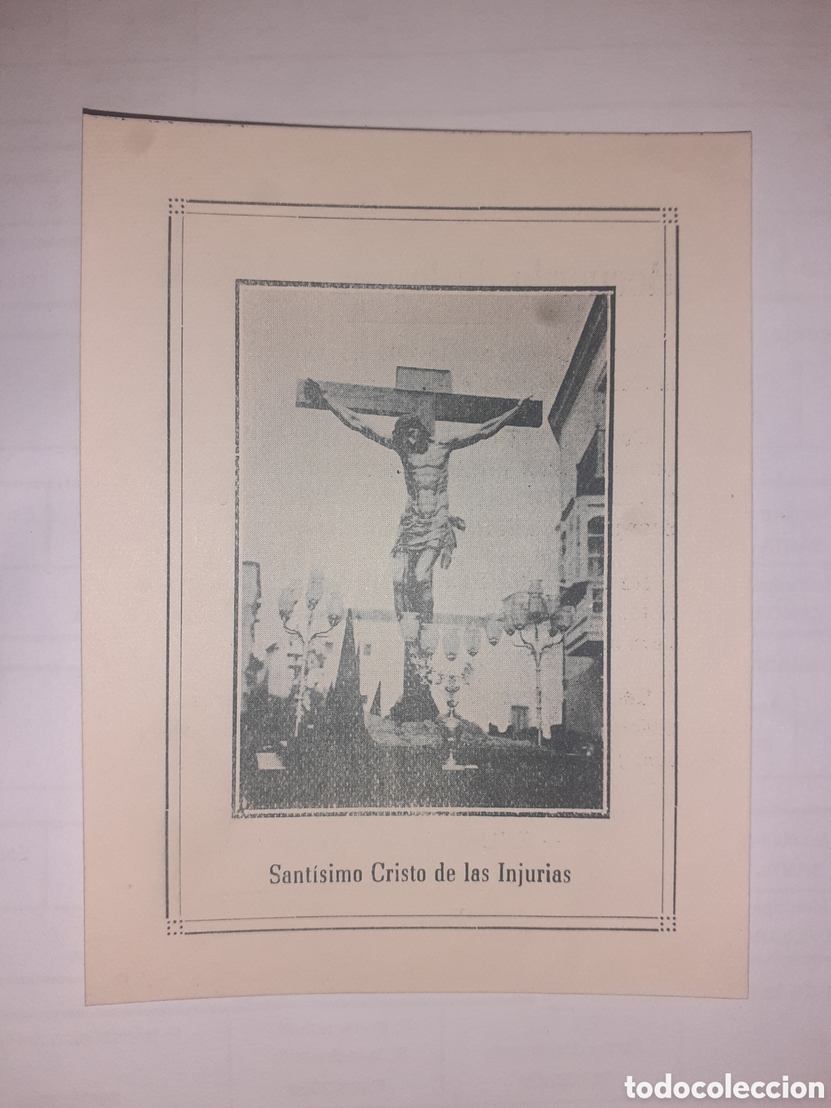Documentos antiguos: TARJETA RECUERDO SANTA MISION. 1951. CRISTO DE LAS INJURIAS. ZAMORA. FECHADA 1951.