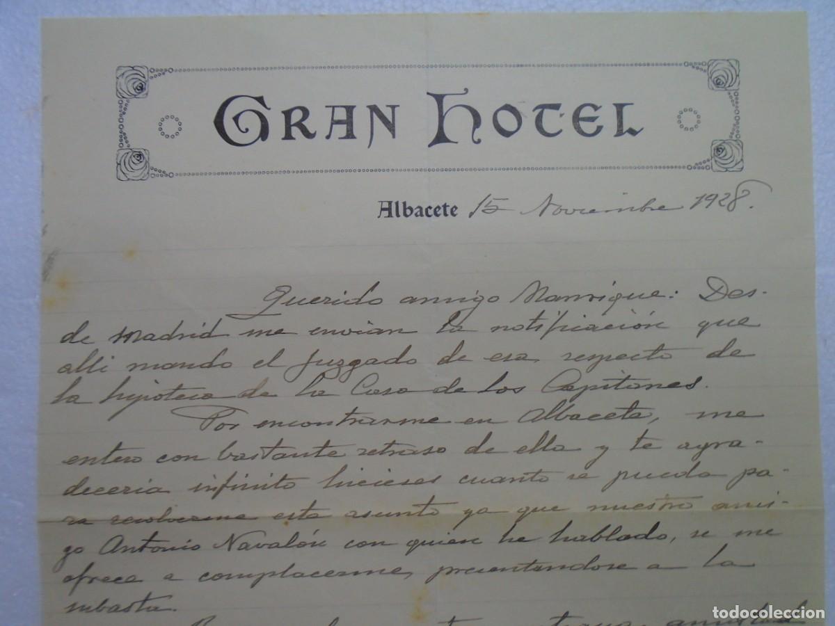 Documentos antiguos: ALBACETE.GRAN HOTEL 15/11/1928.