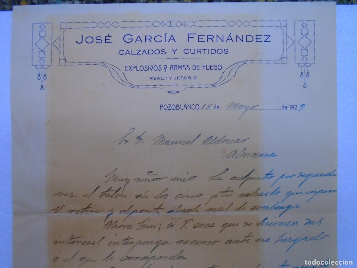 Documentos antiguos: POZOBLANCO(CORDOBA)CALZADOS Y CURTIDOS 18/5/1929.