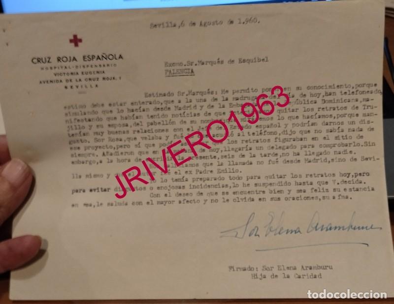 Documentos antiguos: SEVILLA, 1960, CRUZ ROJA, CONFLICTO DIPLOMATICO CON LA REPUBLICA DOMINICANA