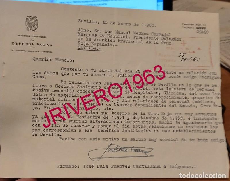 Documentos antiguos: SEVILLA, 1960, CRUZ ROJA, SOCORRO SANITARIO EN CASO DE GUERRA