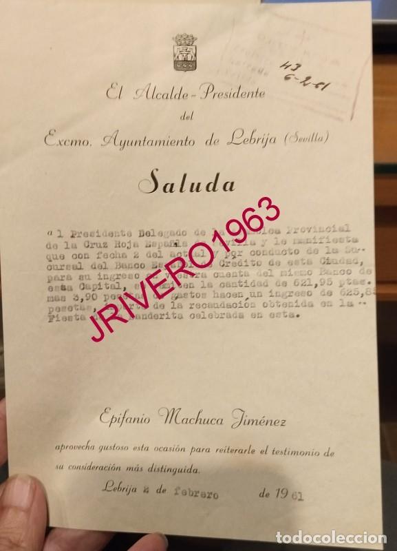 Documentos antiguos: LEBRIJA, 1960, CRUZ ROJA, CELEBRACION FIESTA DE LA FLOR